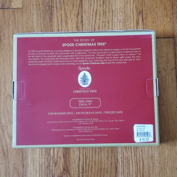 Spode Christmas Tree Shaped Dish (9in) - NWT! - Picture 4 of 9